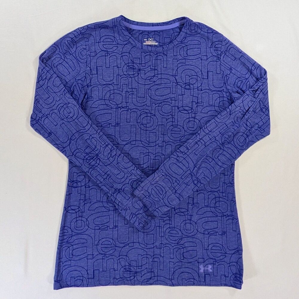 Womens "Under Armour" Heat Gear Long Sleeve Shirt Deep Purple Color Size Med